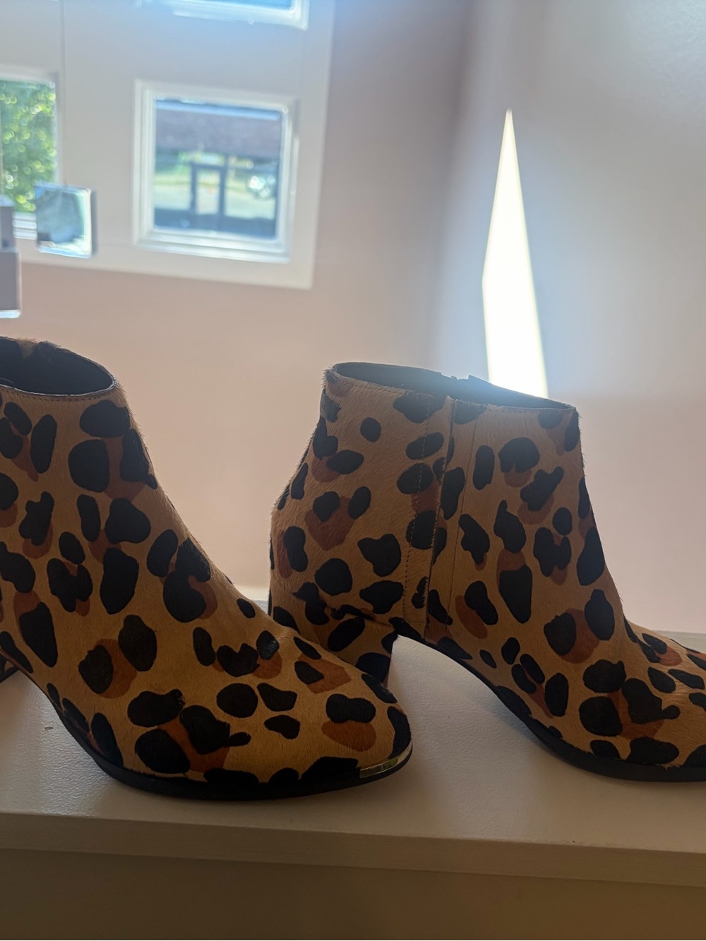 Cole Haan Leopard Print Women's Ankle Boots - Brown